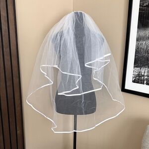 Elegant White Bridal Veil